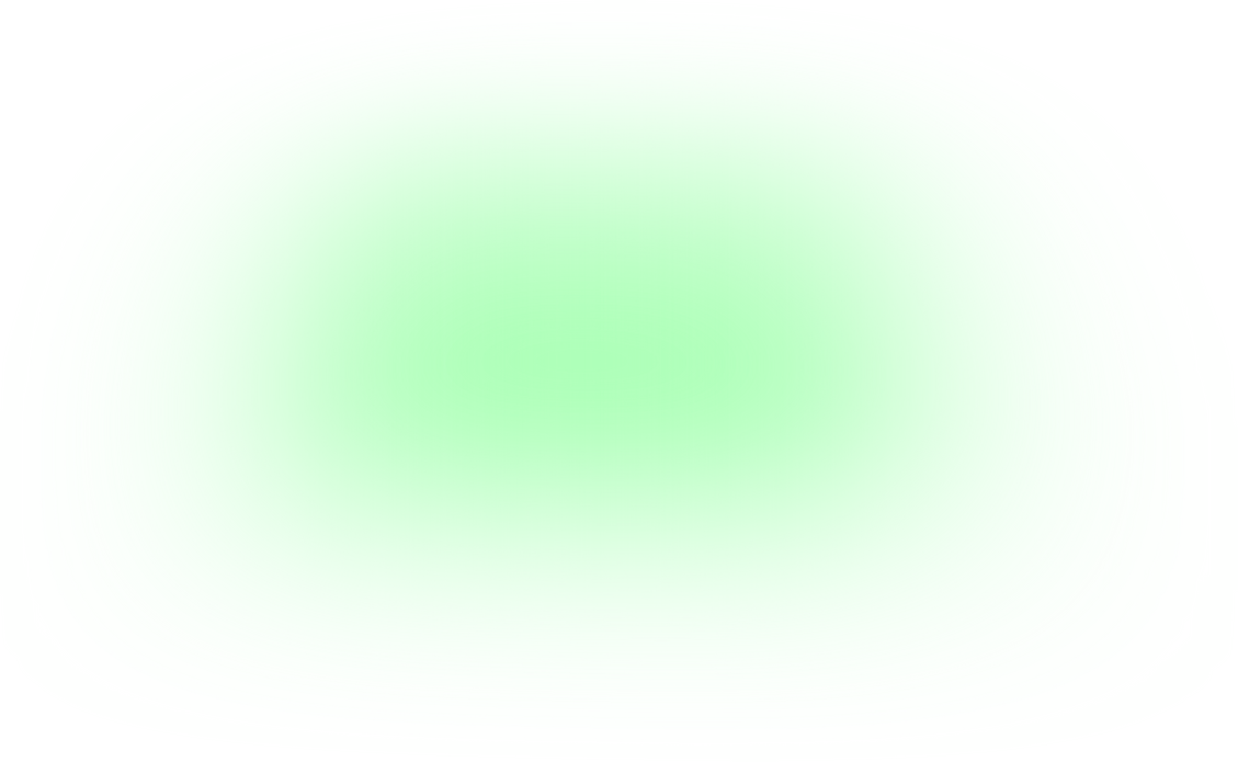 Transparent green light gradient fades